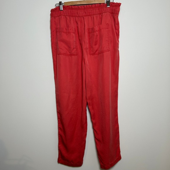 NWT LOFT Pull on Casual Slacks Soft Comfy Summer Size L Straight Leg‎ - Picture 2 of 7